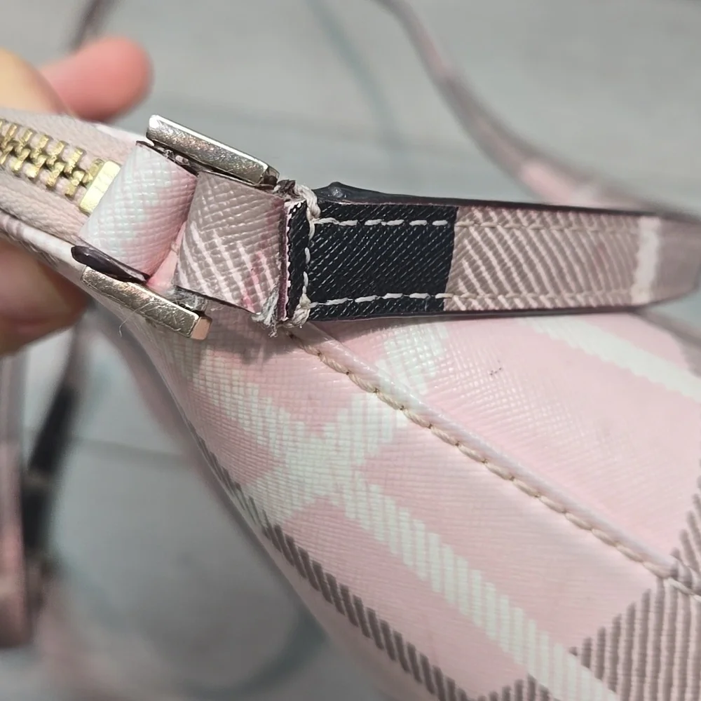 Katw Spade NY Women Pink Plaid Crossbody Bag